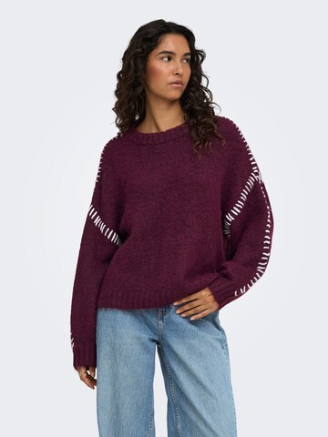 Pull-over 'JDYZoey' JDY en rouge : devant