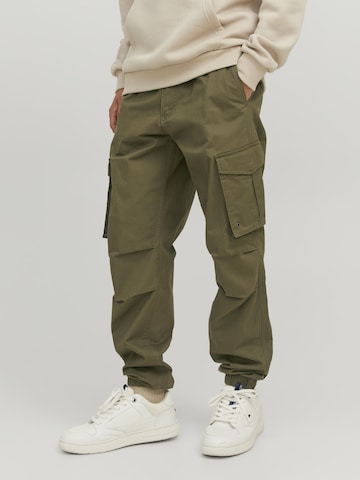 JACK & JONES Tapered Hose 'JPSTKane JJNoah' in Grün: Vorderseite