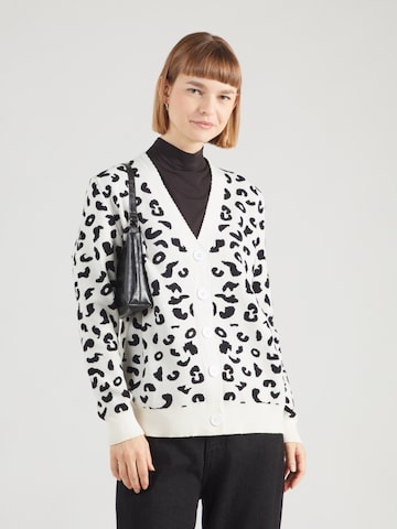ZABAIONE Knit Cardigan 'Pa44ulaa' in White: front