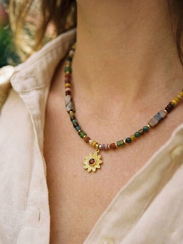 Nemomatheo Necklace 'Earth Bloom' in Gold