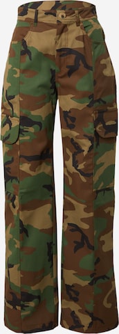 žalia Nasty Gal Standartinis Laisvo stiliaus kelnės: priekis