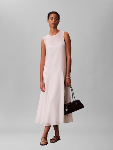 Robe Calvin Klein Jeans en blanc : devant