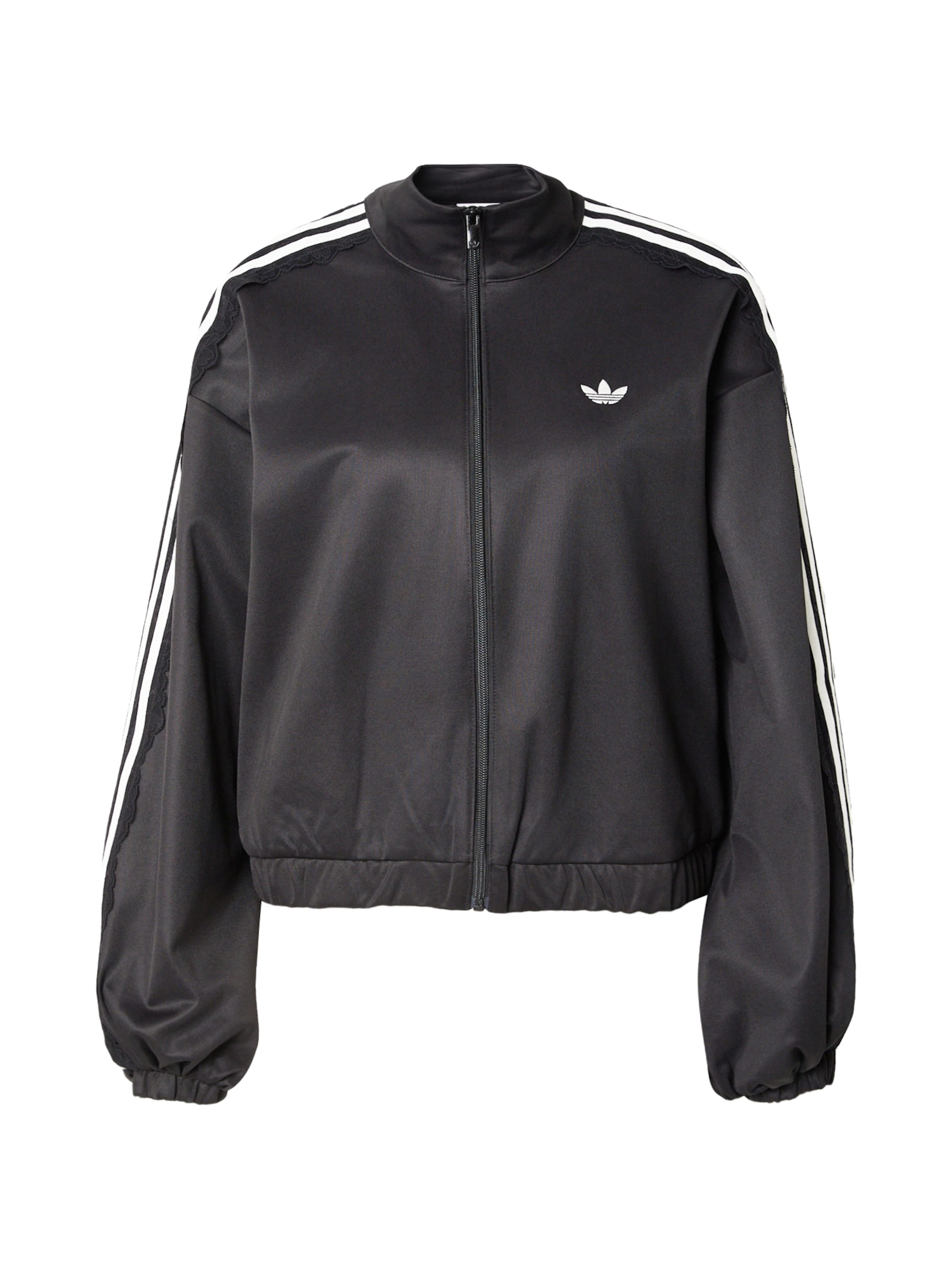ADIDAS ORIGINALS - Chaqueta de entretiempo en negro: frente