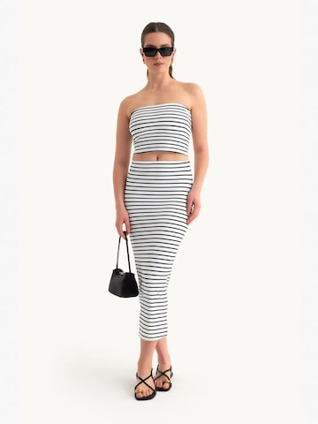 Hiccup - Calças de fato em branco: frente