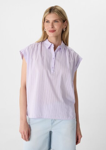 comma casual identity Blouse in Lila: voorkant