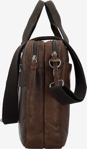 mano Document Bag 'Don Paolo' in Brown