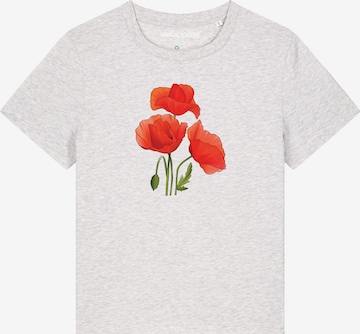 T-shirt 'Poppy Flowers' Watapparel en blanc : devant