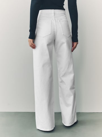 Next Wide leg Jeans in Wit