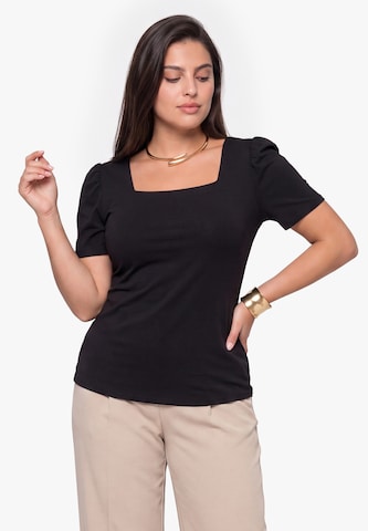 faina - Camiseta en negro: frente