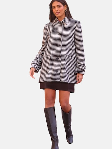 Cappotto di mezza stagione di love & roses in nero: frontale