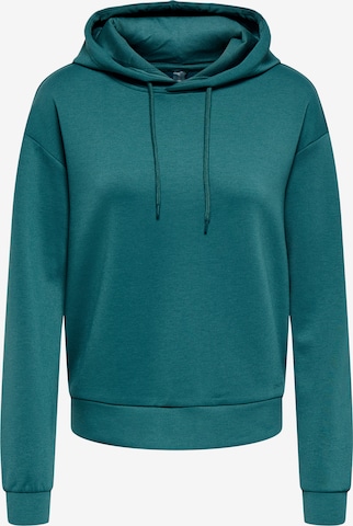 ONLY PLAY Sportovní mikina 'ONPLOUNGE' – modrá: přední strana