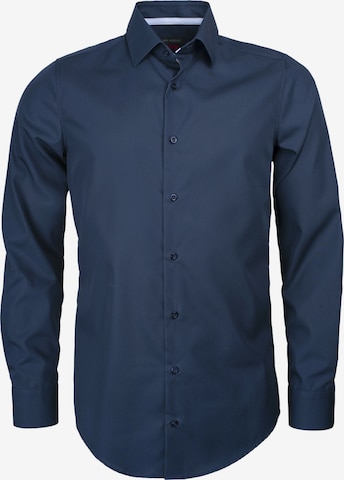 ROY ROBSON Slim Fit Hemd in Blau: predná strana