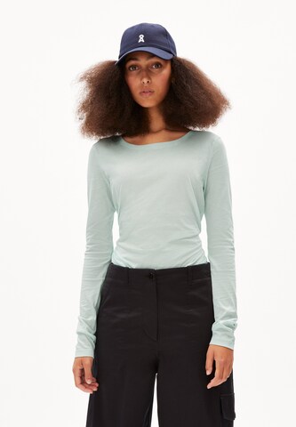 ARMEDANGELS Shirt in Groen: voorkant