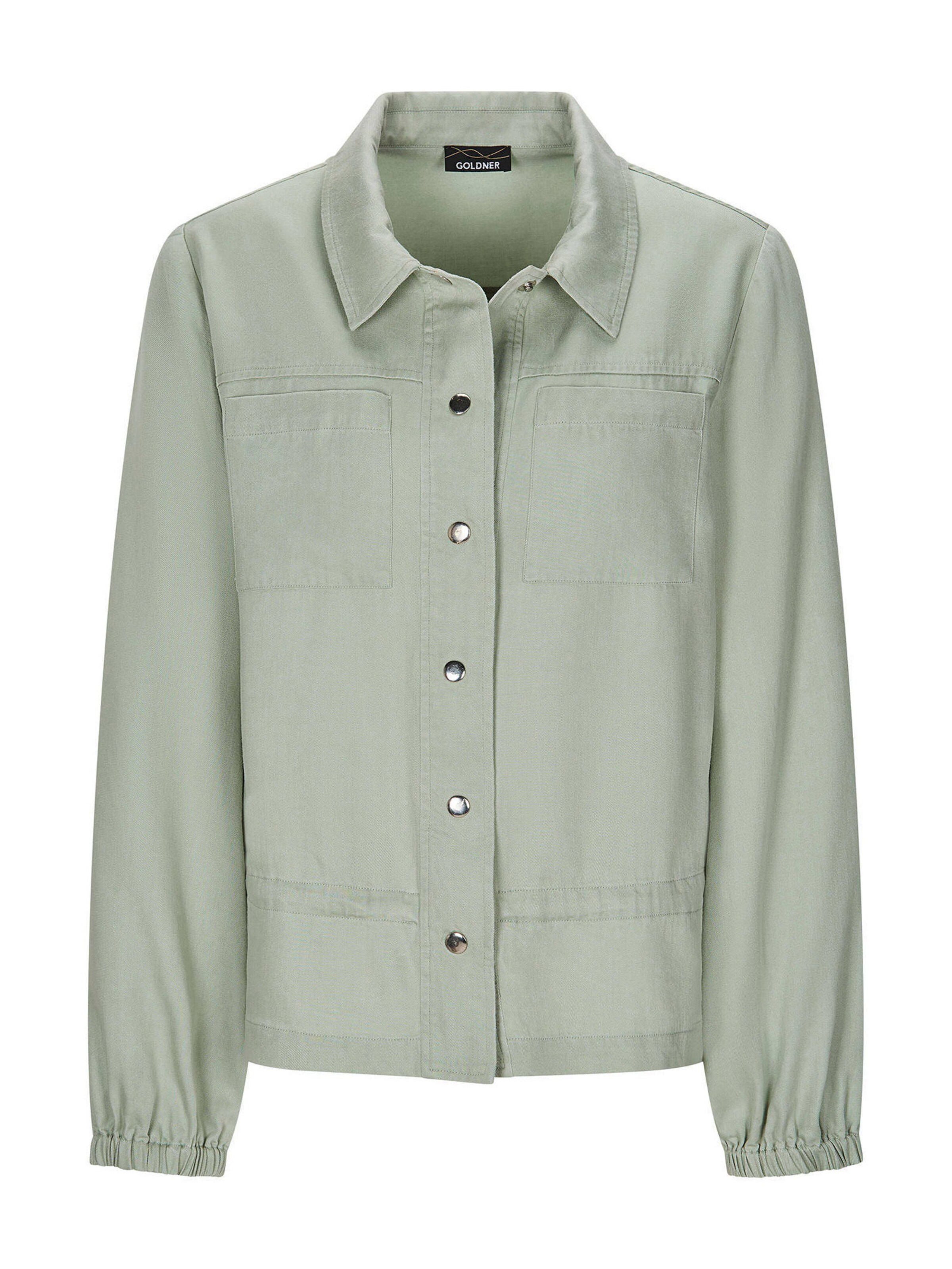 Goldner Übergangsjacke in grün, Produktansicht