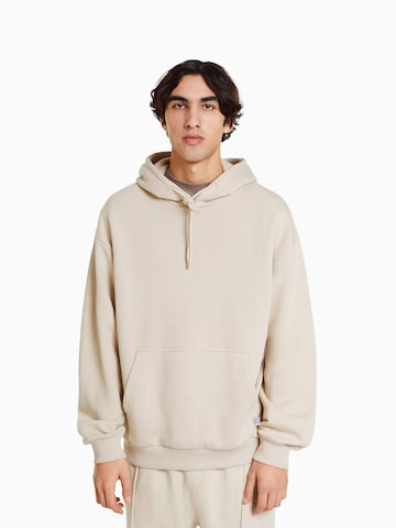 Bershka Sweatshirt in Beige: predná strana