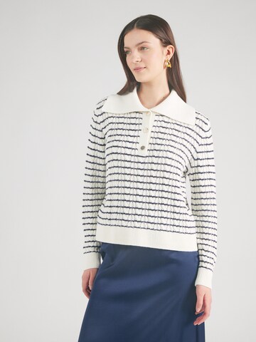 s.Oliver BLACK LABEL Trui in Wit: voorkant