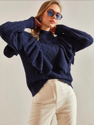 Bianco Lucci - Pullover 'Pullover' em azul: frente