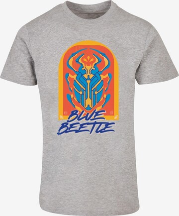 ABSOLUTE CULT Shirt 'Blue Beetle' in Grijs: voorkant