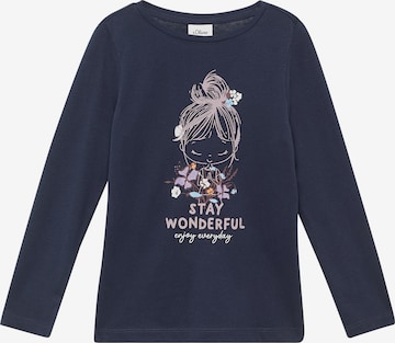 s.Oliver Shirt in Blue: front