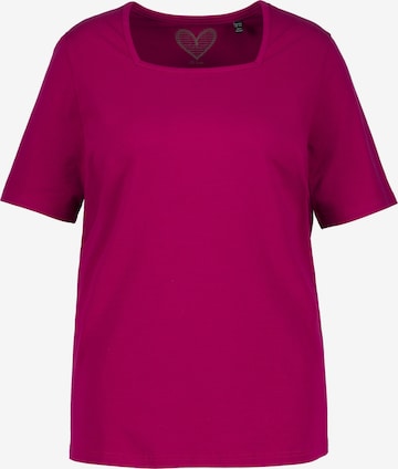 Ulla Popken Shirt in Rood: voorkant