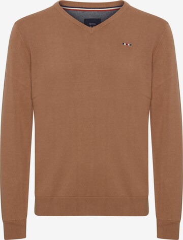 Pull-over 'FYNJARD' FQ1924 en marron : devant