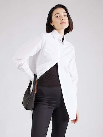 QS Blouse in Wit: voorkant