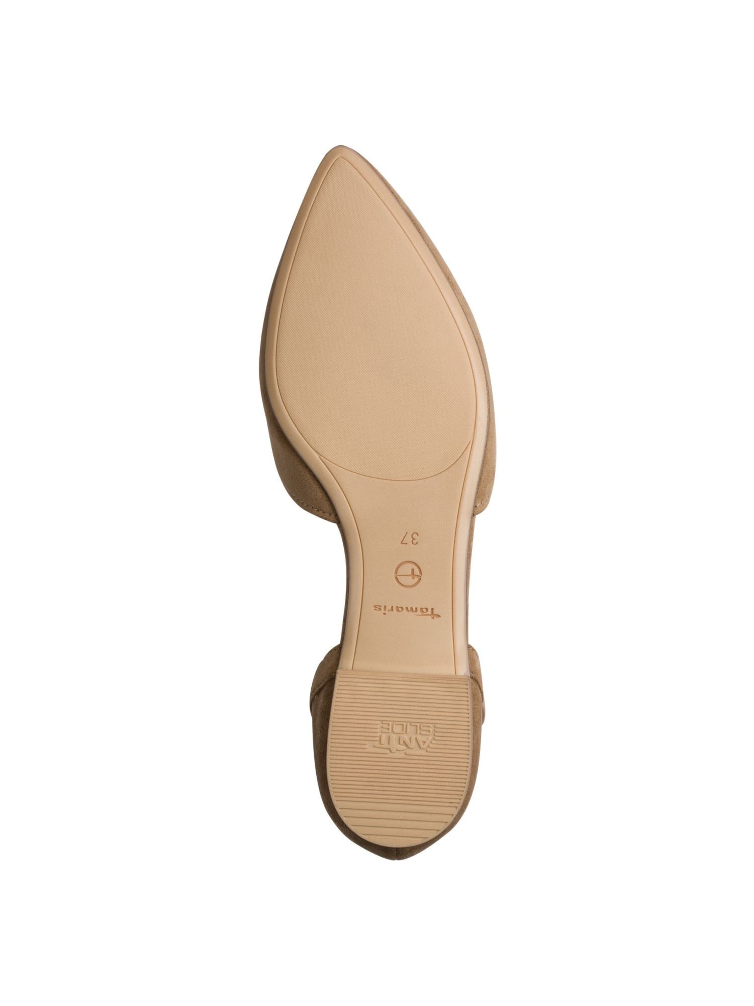 Ballerines à lanières Tamaris en marron