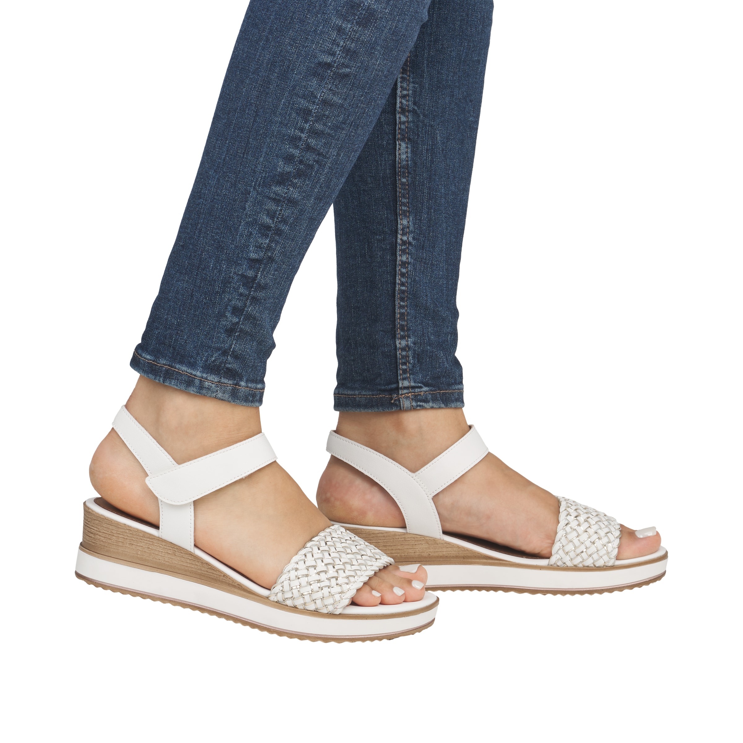 Sandales 'D6465' REMONTE en blanc