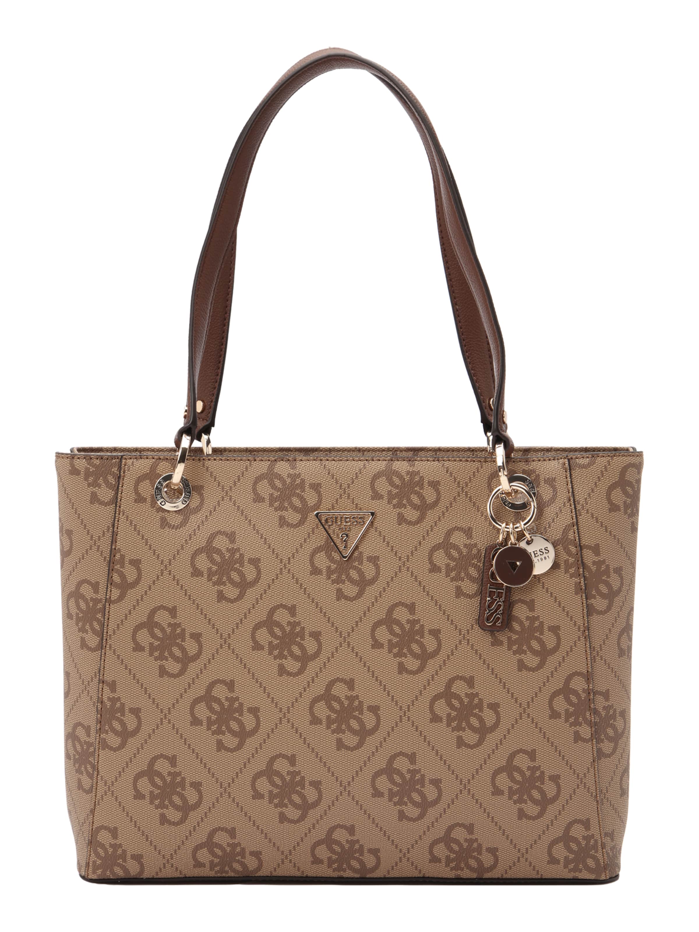 GUESS Nakupovalna torba 'Noelle II' | rjava barva: sprednja stran