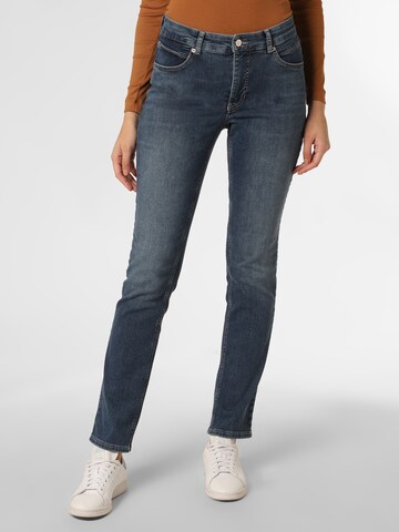 Coupe slim Jean 'Melanie' MAC en bleu : devant