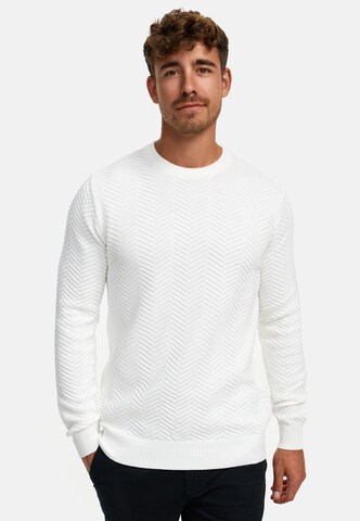 Kronstadt Regular fit Sweater 'Carlo' in White: front