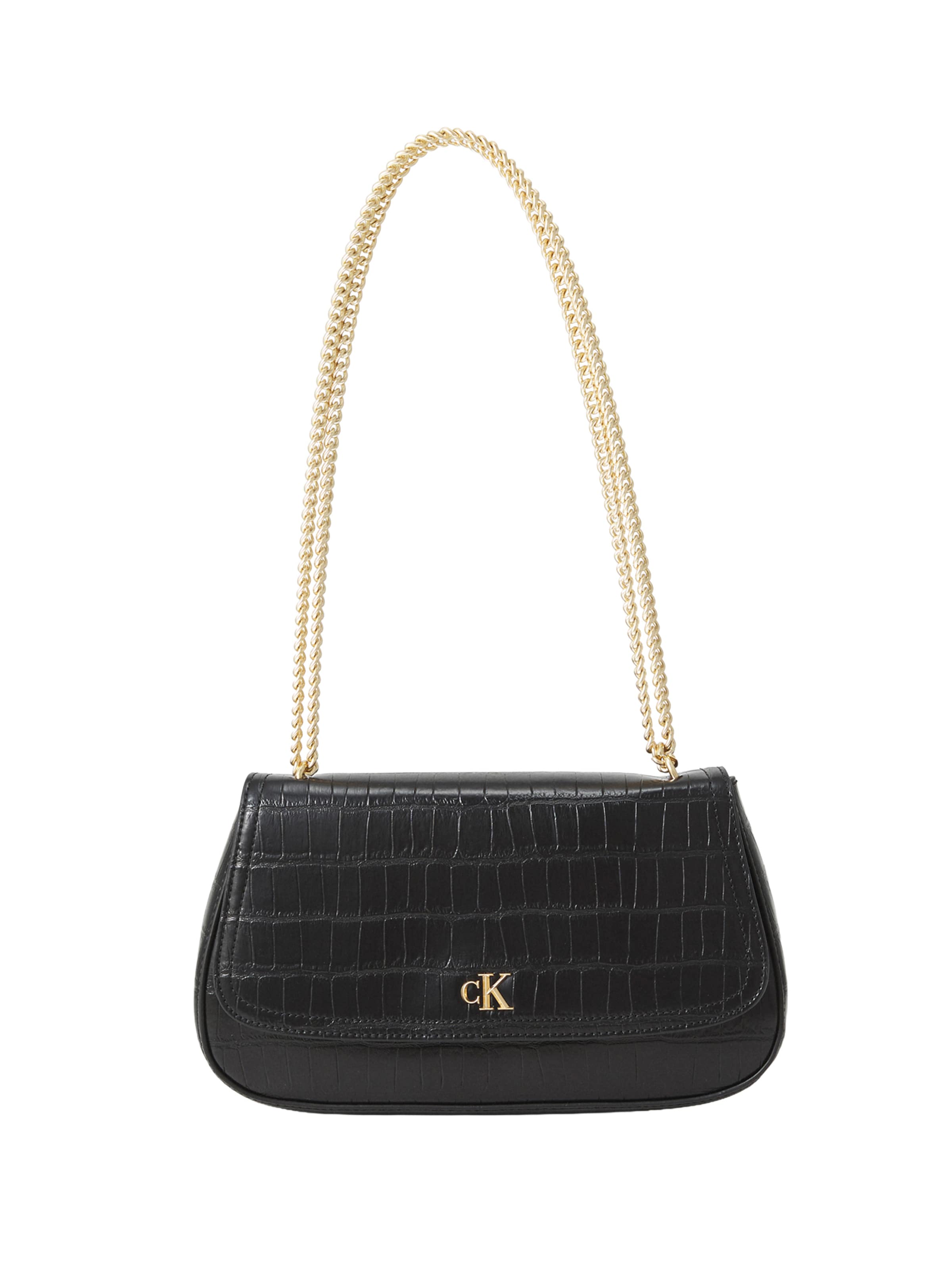 Calvin Klein Axelremsväska i svart: framsida