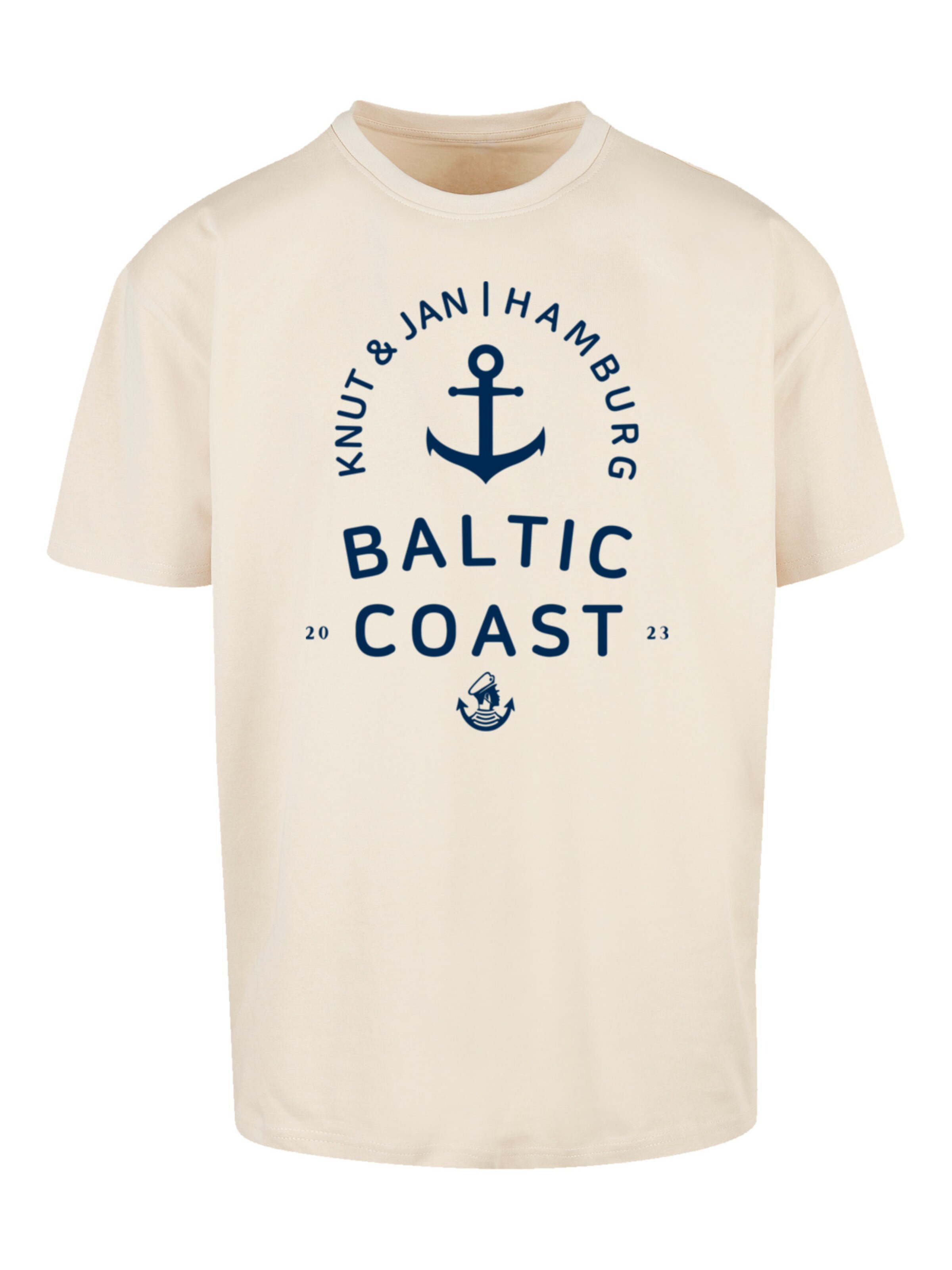 T-Shirt F4NT4STIC en beige : devant