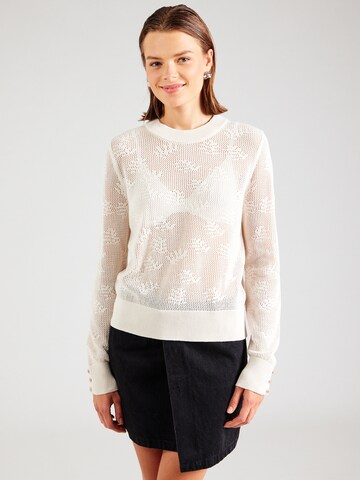OBJECT Pullover 'OBJRILIA' i hvid: forside
