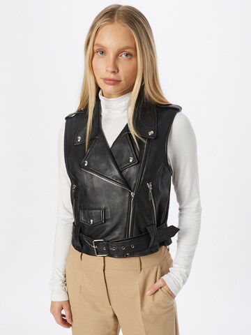 Gilet 'MOON' Studio AR en noir : devant
