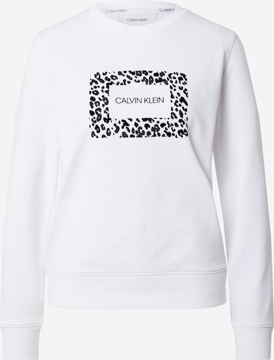 Calvin Klein Блузон с качулка в антрацитно черно / черно / бяло, Преглед на продукта