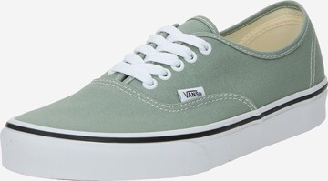 Baskets basses 'Authentic' VANS en vert : devant