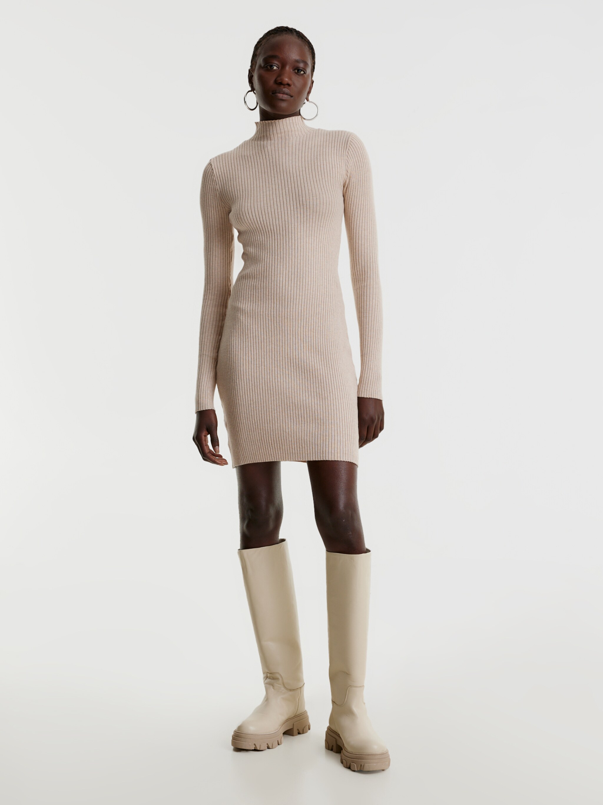 EDITED Productos Vestido 'CORINNA' beige moteado