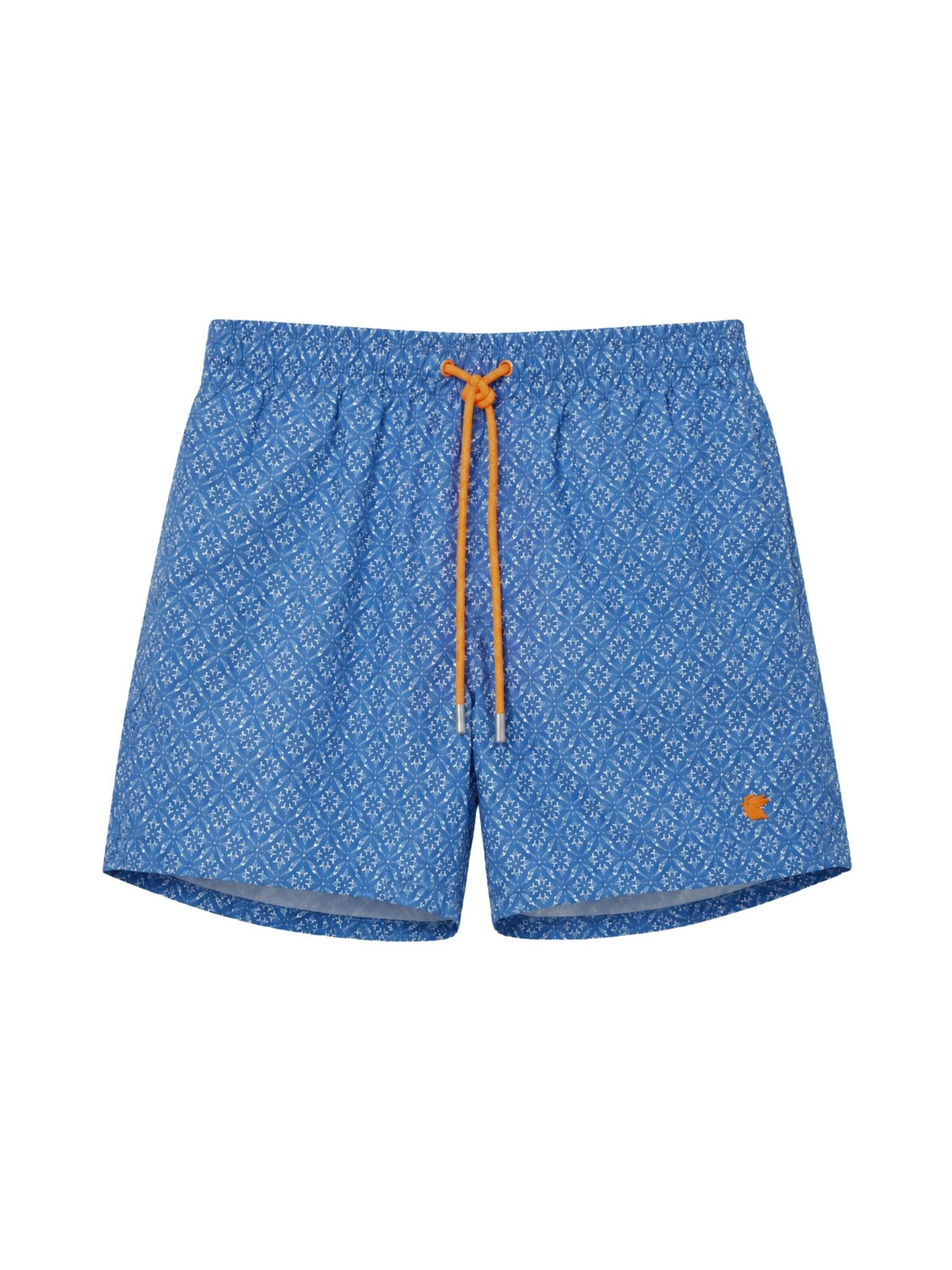 Pantaloncini da bagno 'DELFINI' di Gallo in blu: frontale
