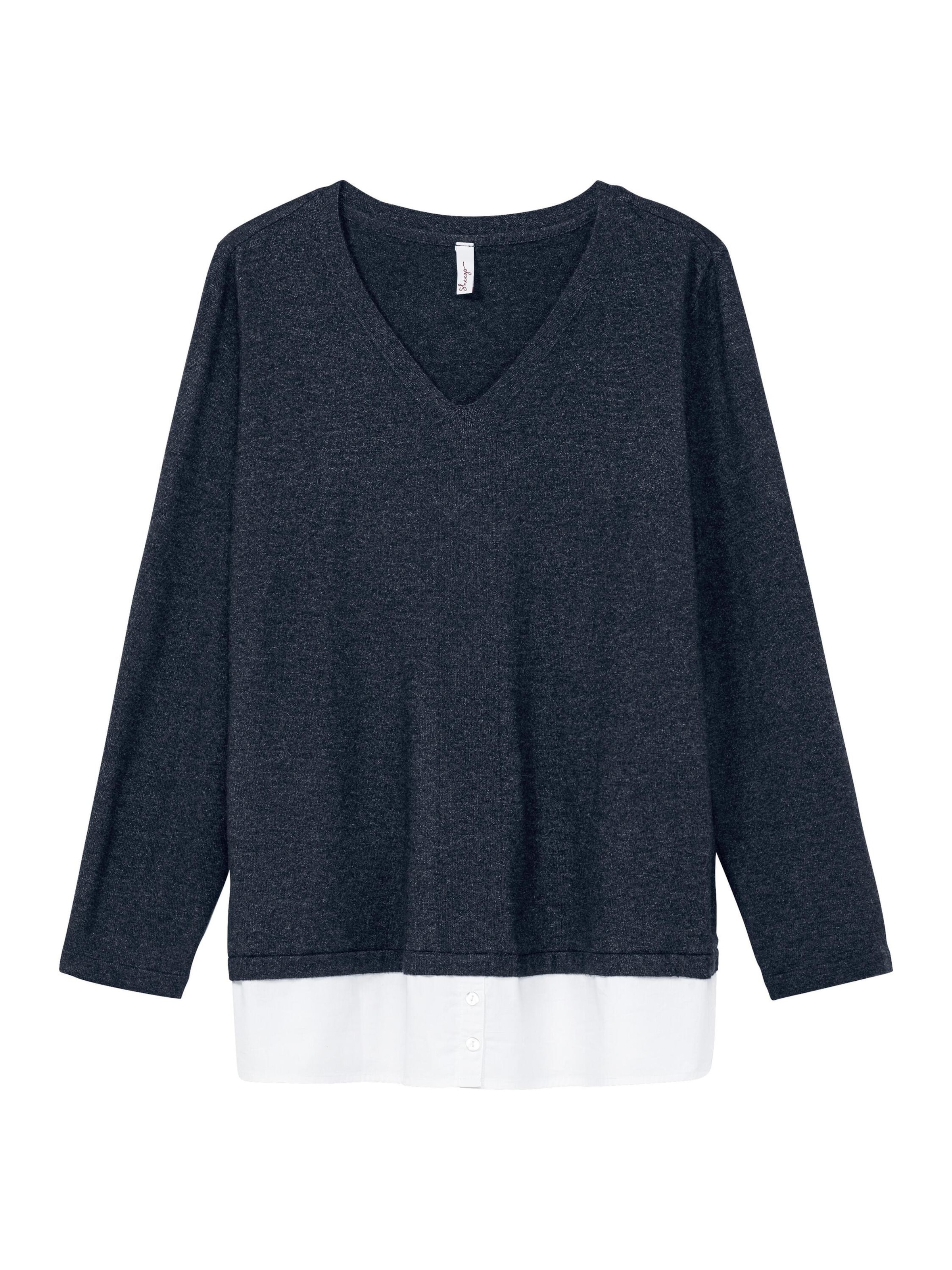 SHEEGO Sweter w kolorze niebieski: przód