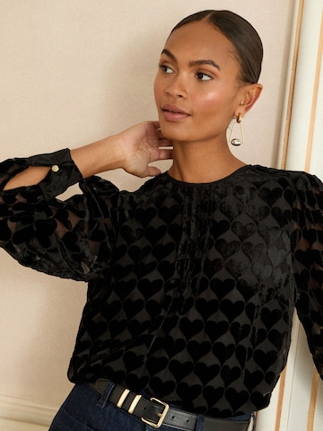 love & roses Bluzka w kolorze czarny