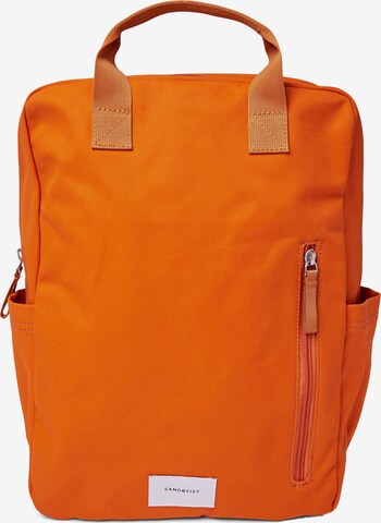 SANDQVIST Backpack 'Knut' in Orange: front