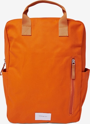 SANDQVIST Backpack 'Knut' in Orange: front
