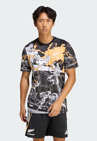 Maglia funzionale 'All Blacks Marvel Captains' di ADIDAS PERFORMANCE in nero: frontale