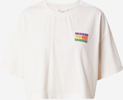 Tommy Jeans T-shirt 'SUMMER FLAG' i grön / lila / orange / vit, Produktvy