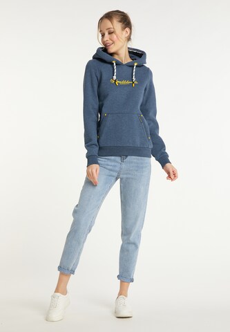 Schmuddelwedda Sweatshirt 'Hamburg Hafencity' in Blauw