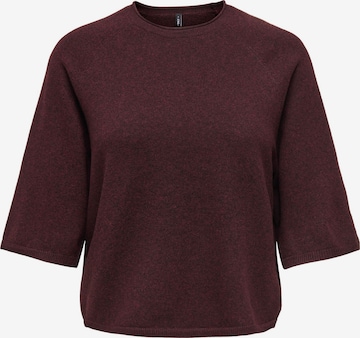 ONLY Sweter 'ONLLoyal' w kolorze brązowy: przód