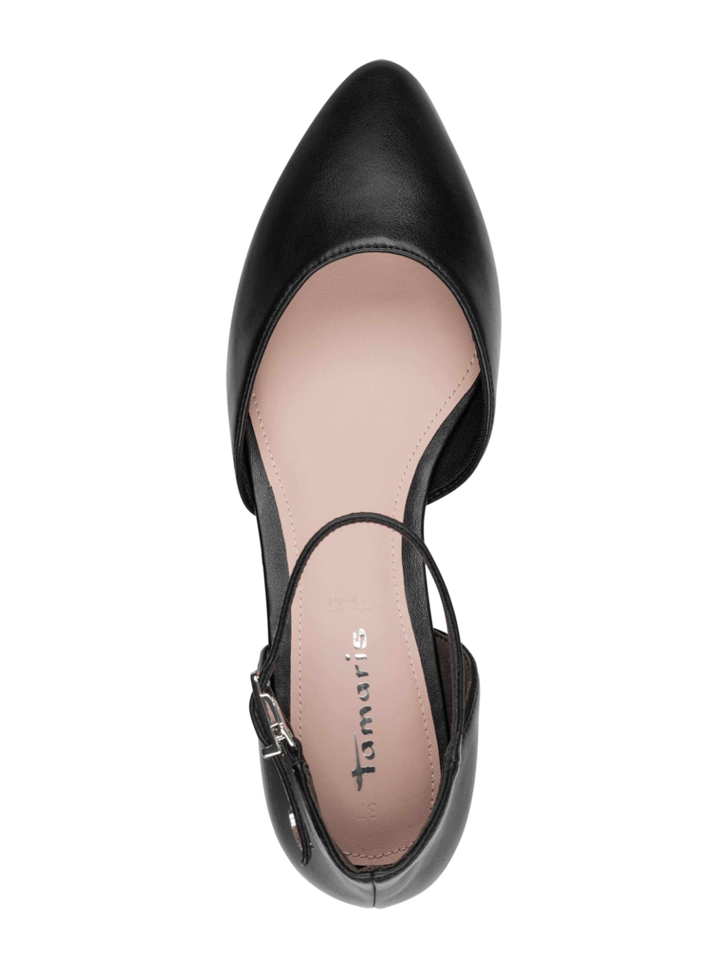 Tamaris Balerinka z rzemykiem w kolorze czarny