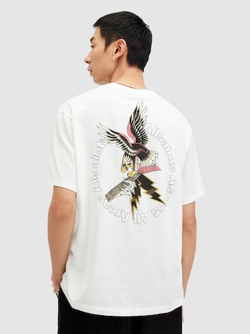 AllSaints T-shirt 'FRET' i vit: framsida