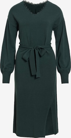 VILA - Vestido de punto 'VIRICKY' en verde: frente
